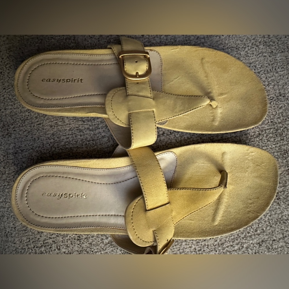 Women’s New Easy Spirit Leather Sandals Gazellas Sz 11m